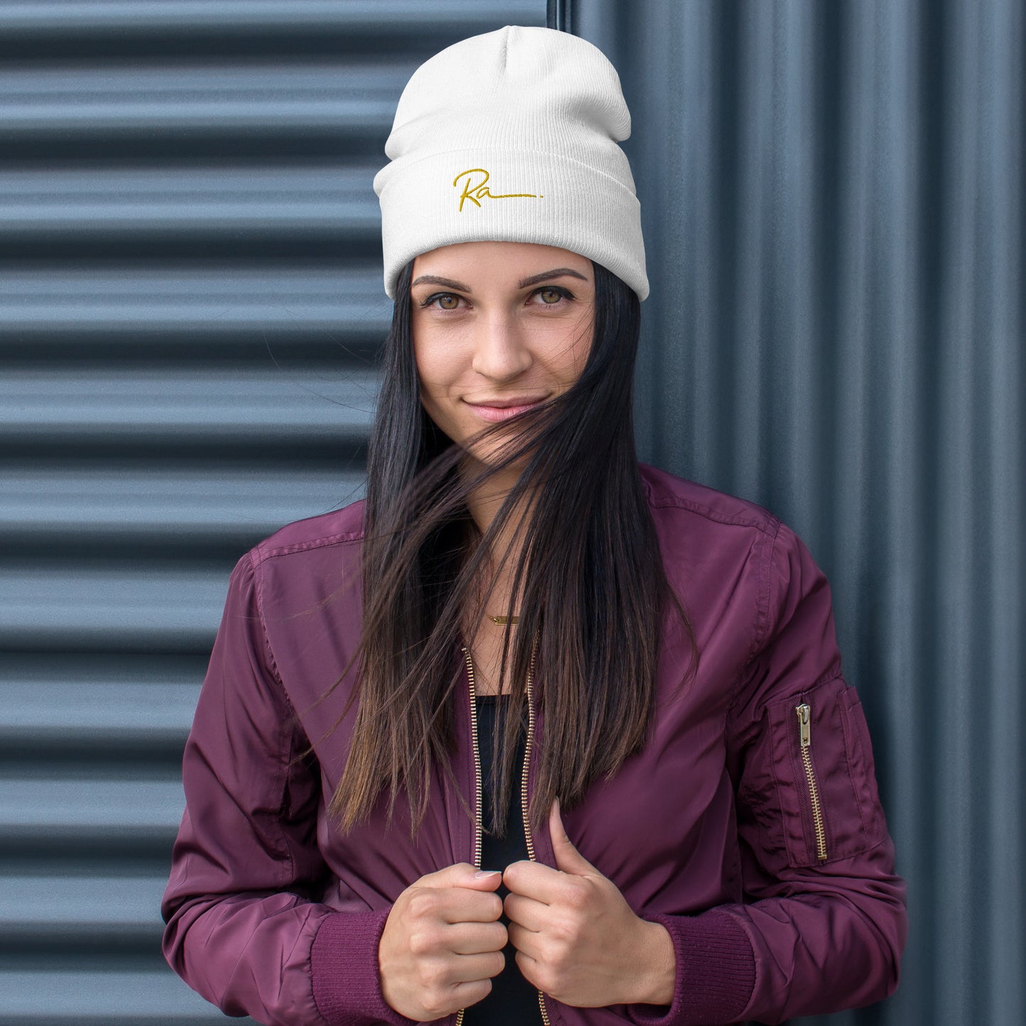 Embroidered Ra Beanie